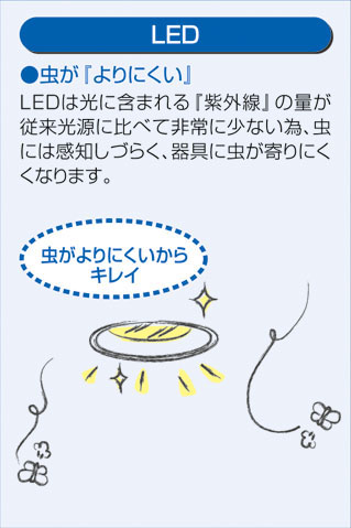 DAIKO 大光電機 自動点滅器付LED アウトドア DECOLED'S(LED照明