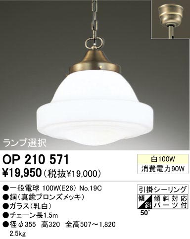 ODELIC OP210571 | 商品情報 | LED照明器具の激安・格安通販・見積もり