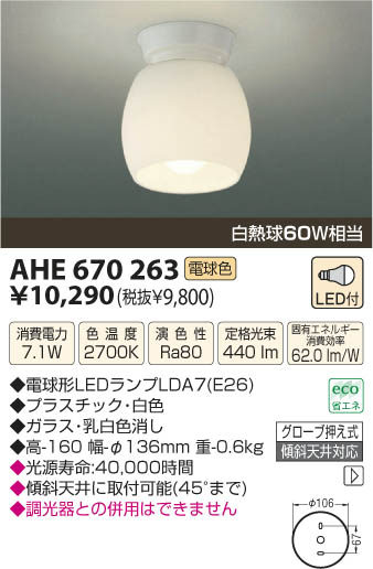 コイズミ照明 KOIZUMI LEDシーリング AHE670263 | 商品情報 | LED照明