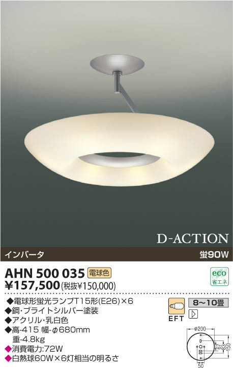 KOIZUMI 蛍光灯シーリング AHN500035 | 商品情報 | LED照明器具の激安