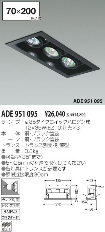 KOIZUMI バンクライト ADE951095 | 商品情報 | LED照明器具の激安