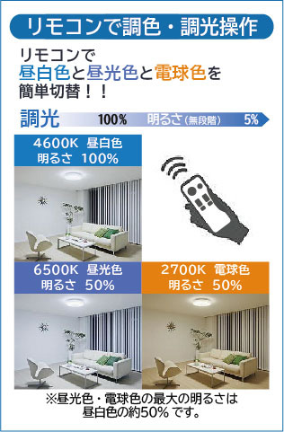 DAIKO 大光電機 和風調色シーリング DCL-41337 | 商品情報 | LED照明