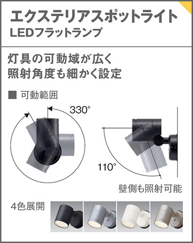 Panasonic エクステリアスポットライト XLGE1125CB1 | 商品情報 | LED