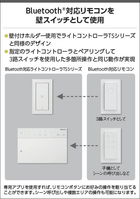 Koizumi コイズミ照明 Bluetooth対応リモコン AE54349E | 商品情報 | LED照明器具の激安・格安通販・見積もり販売 照明倉庫  -LIGHTING DEPOT-