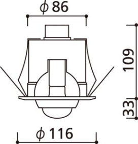 ODELIC ǥå OD062163 OD062163 饤 Ǯ յ  ѥ֥å|ץ饤١|ư 饤 SGI Ǯ