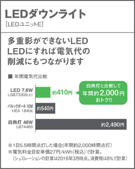Panasonic LED 饤 LGB75405LB1 ̿3