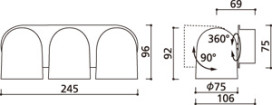 ODELIC ǥå ݥåȥ饤 OS256400 ̿2