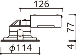 ODELIC �����ǥ�å� LED ������饤�� OD361120R �̿�5