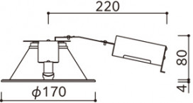 ODELIC ǥå LED 饤 OD361596R ̿4