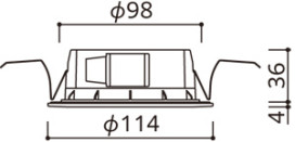 ODELIC ǥå LED 饤 OD361603R ̿5