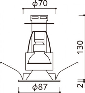ODELIC �����ǥ�å� ������饤�� OD058095BR �̿�5