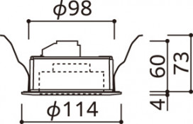 ODELIC �����ǥ�å� ������饤�� OD361204PR �̿�6