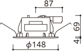 ODELIC �����ǥ�å� ������饤�� OD361235CR �̿�5