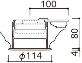 ODELIC �����ǥ�å� ������饤�� OD361415WDR �̿�6