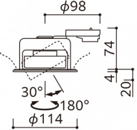ODELIC �����ǥ�å� ������饤�� OD361558WDR �̿�5