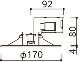ODELIC �����ǥ�å� ������饤�� OD361622R �̿�5