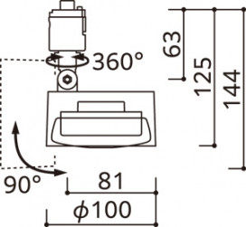 ODELIC �����ǥ�å� ���ݥåȥ饤�� OS256571CR �̿�4