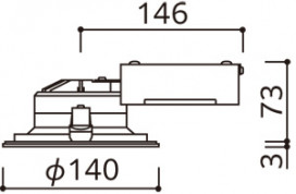 ODELIC �����ǥ�å� ������饤�� XD457044R �̿�4