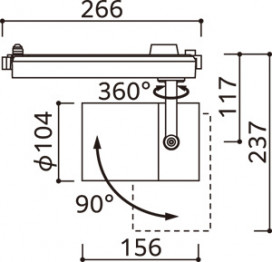 ODELIC �����ǥ�å� ���ݥåȥ饤�� XS511153R �̿�4