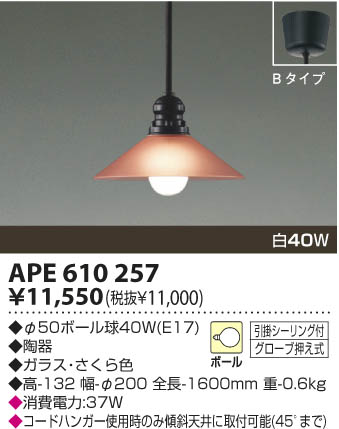 KOIZUMI APE610257 ᥤ̿