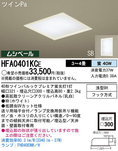 Panasonic  HFA0401KCE ᥤ̿