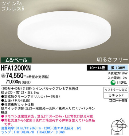 Panasonic  HFA1200KN ᥤ̿