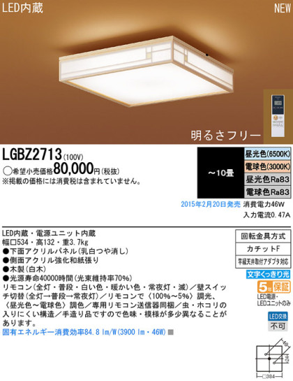 Panasonic LED 󥰥饤 LGBZ2713 ᥤ̿