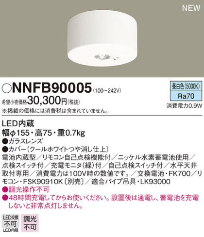 PANASONIC ѥʥ˥å 󥰥饤 NNFB90005 ᥤ̿