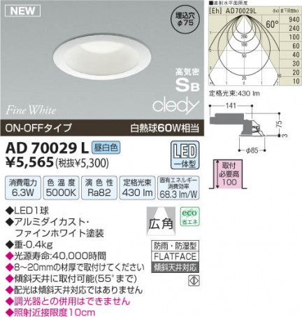 AD70029LLED饤ȥ쥯ȡþηΡΡҸ-LIGHTING DEPOT-