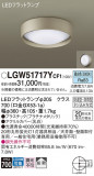 Panasonic �������ƥꥢ�饤�� LGW51717YCF1�þ��ʾ����LED�������η�¡��ʰ����Ρ����Ѥ�����䡡�����Ҹ� -LIGHTING DEPOT-