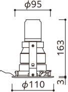 ODELIC �����ǥ�å� ������饤�� XD403438H �̿�2