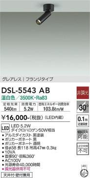 ʼ̿ | DAIKO ŵ ݥåȥ饤 DSL-5543AB