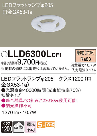 Panasonic ���� LLD6300LCF1 �ᥤ��̿�