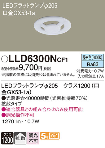 Panasonic ���� LLD6300NCF1 �ᥤ��̿�