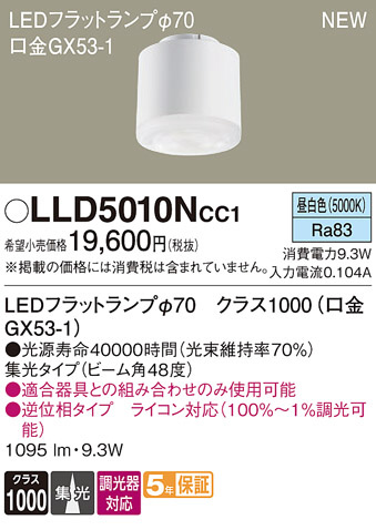 Panasonic ���� LLD5010NCC1 �ᥤ��̿�