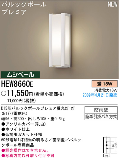 ѥʥ˥åŹ PANASONIC ƥꥢ饤 HEW8660E Ϣ ƥꥢ饤 561570