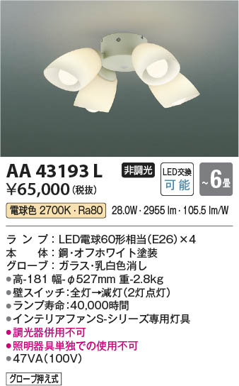 β | Koizumi ߾ ƥꥢե AA43193L