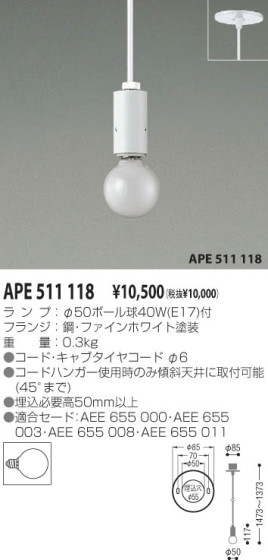 KOIZUMI APE511118 ᥤ̿