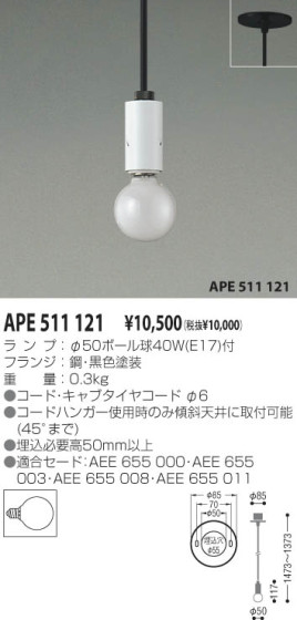 KOIZUMI APE511121 ᥤ̿