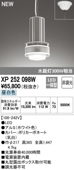 ODELIC ǥå ڥȥ饤 XP252098W ᥤ̿