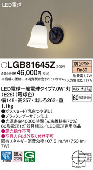 Panasonic ֥饱å LGB81645Z ᥤ̿