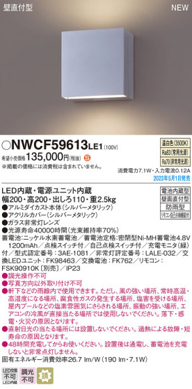 Panasonic Ѿ NWCF59613LE1 ᥤ̿