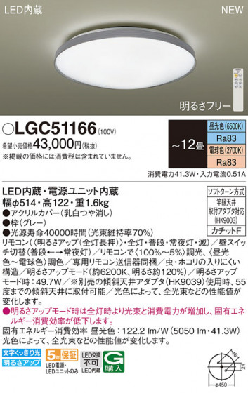 Panasonic 󥰥饤 LGC51166 ᥤ̿