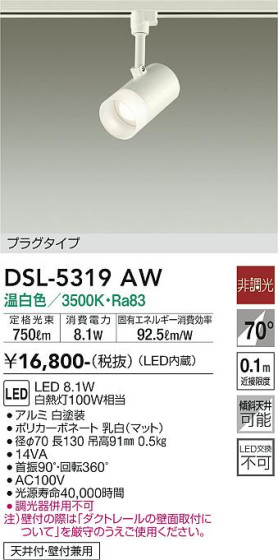 ʼ̿ | DAIKO ŵ ݥåȥ饤 DSL-5319AW