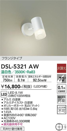 ʼ̿ | DAIKO ŵ ݥåȥ饤 DSL-5321AW