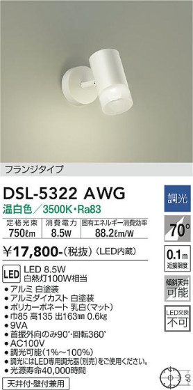 ʼ̿ | DAIKO ŵ ݥåȥ饤 DSL-5322AWG