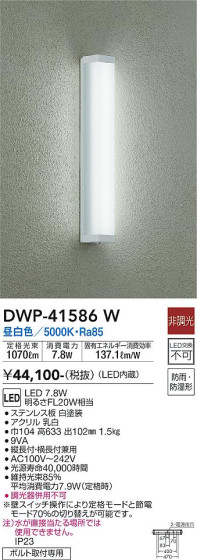 ʼ̿ | DAIKO ŵ Ἴ DWP-41586W