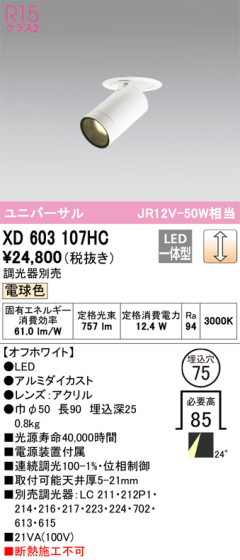 ODELIC ǥå 饤 XD603107HC ᥤ̿