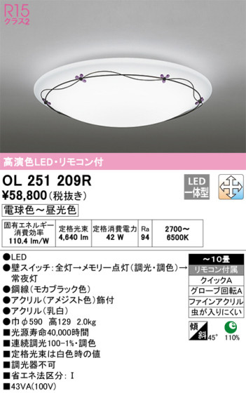 ODELIC ǥå 󥰥饤 OL251209R ᥤ̿