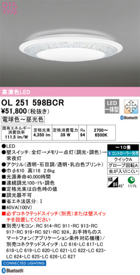 ODELIC ǥå 󥰥饤 OL251598BCR ᥤ̿